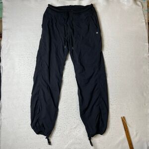 Lululemon Beyond the Studio Jogger Black Size 10 Ruched Adjustable Hem Pants
